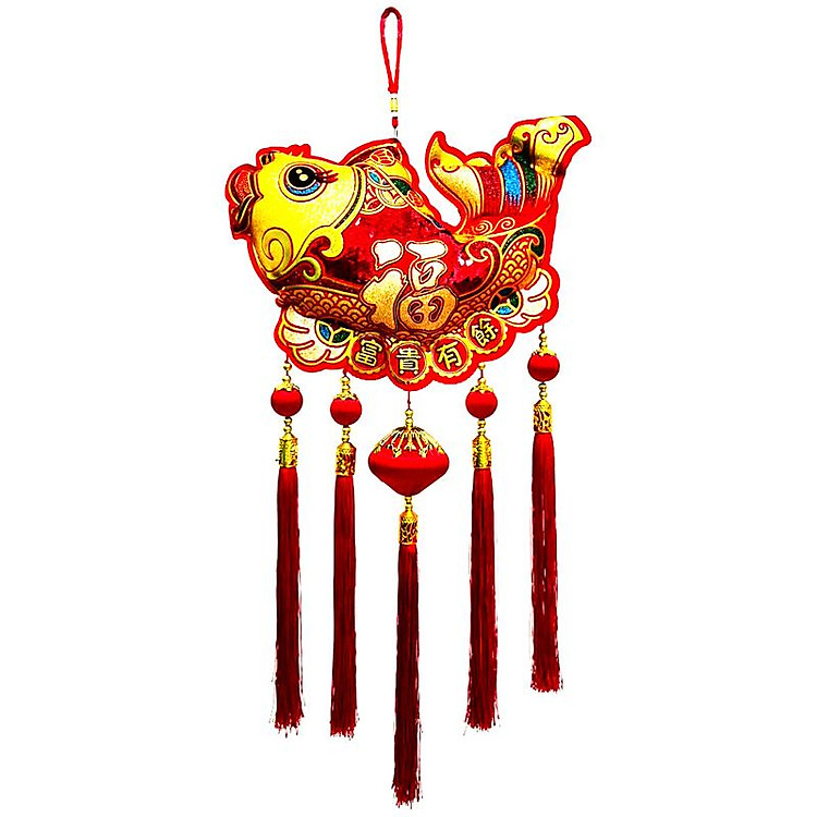 Dây Treo Hình Cá Chép Đỏ Trang Trí Tết - Ảnh 2