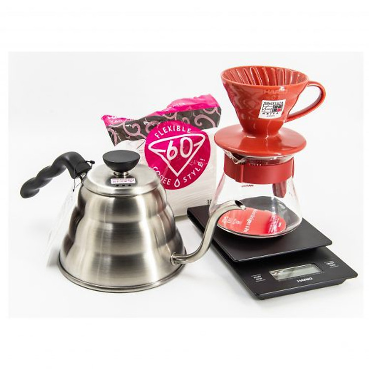 BỘ SẢN PHẨM HARIO V60 POUR OVER PRO KIT & COMBO STARTER 06 (1-2CUPS)
