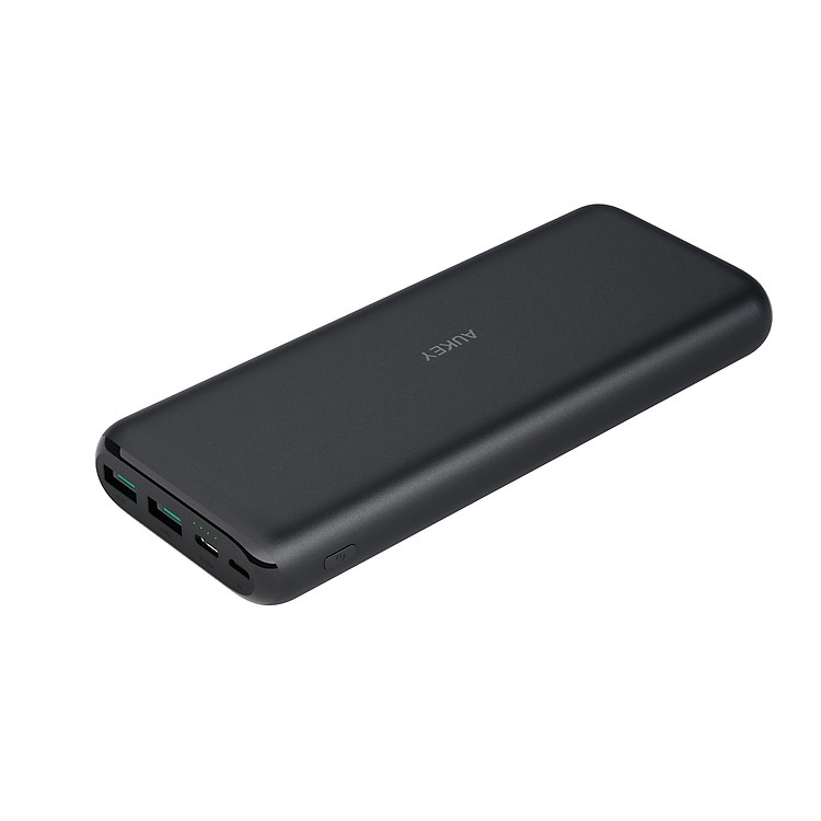 Pin Sạc Dự Phòng 20000mAh Aukey PB-XN20 2 Cổng AiPower Tích Hợp Cổng Type C In/Out 15W - Hàng Chính Hãng