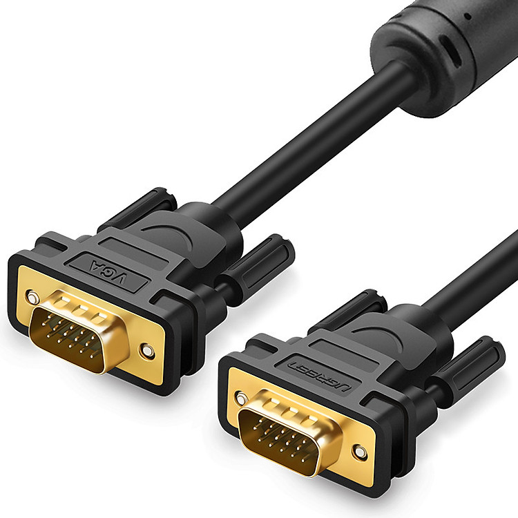 Dây cáp kết nối VGA HDB 15 đực sang HDB 15 đực dài 10M UGREEN VG101 11633 - Hàng chính hãng
