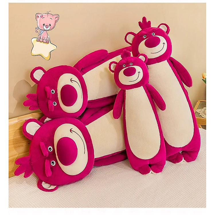 Mua Thú nhồi bông Lotso đỏ 70-110cm Chính hãng Tiết kiệm - Hình ảnh 3