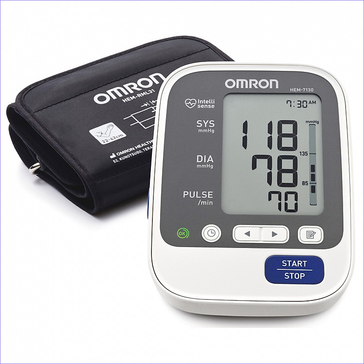 Máy đo huyết áp bắp tay OMRON công nghệ Intellisense mới tự động HEM-7130 (NHẬT BẢN)