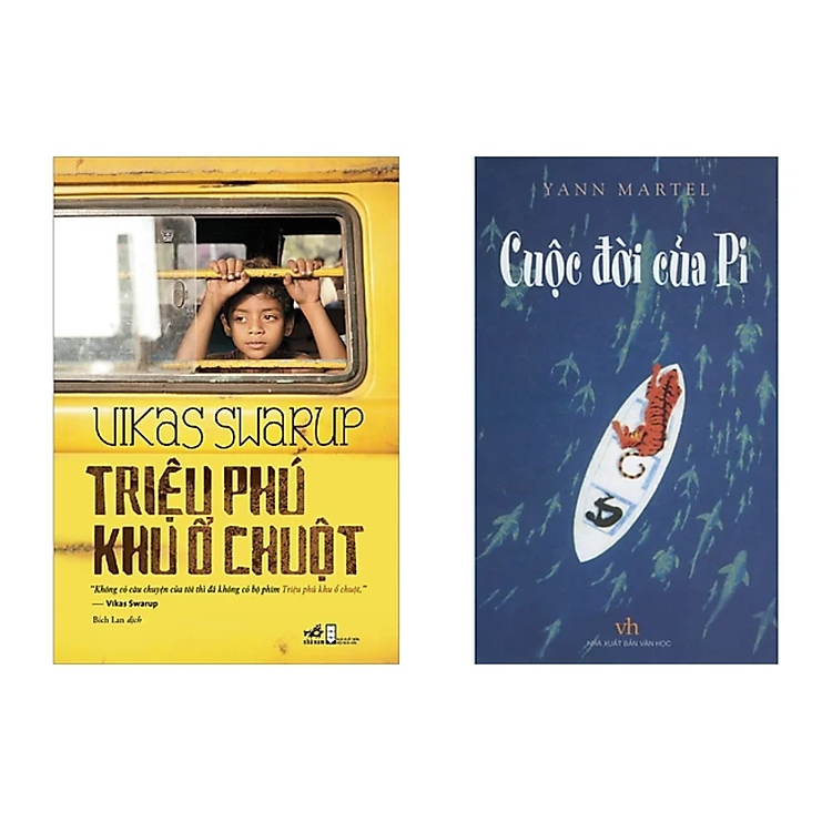 Combo 2 Cuốn Tiểu Thuyết Triệu Phú Khu Ổ Chuột (Tái Bản 2022) + Cuộc Đời Của Pi
