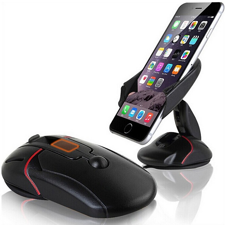 Kẹp điện thoại thông minh hình chuột máy tính xoay 360 độ tiện dụng