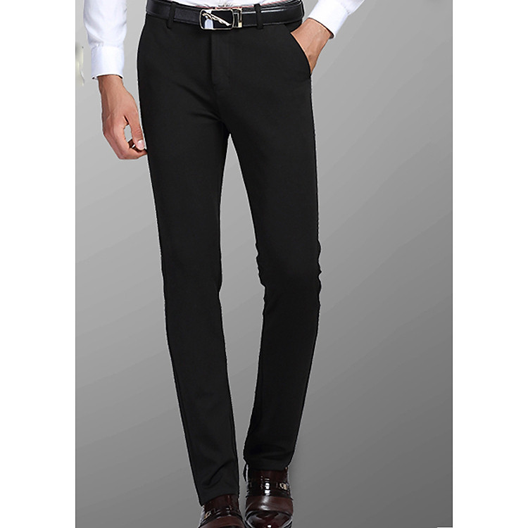 Quần tây thời trang nam, làm nổi bật vóc dáng của bạn 115 Đen