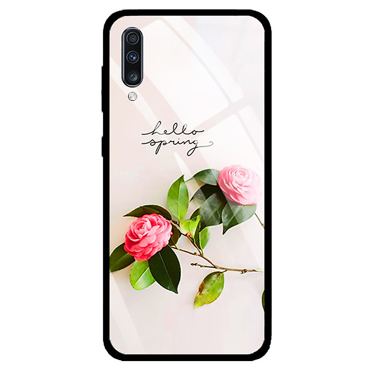 Ốp Lưng Kính Cường Lực cho điện thoại Samsung Galaxy A70 - 0209 SPRING01 - Hàng Chính Hãng