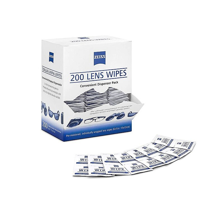 Giấy vệ sinh ống kính Carl Zeiss - Hộp 200 miếng ( 200 Lens Wipes ) - Chính Hãng