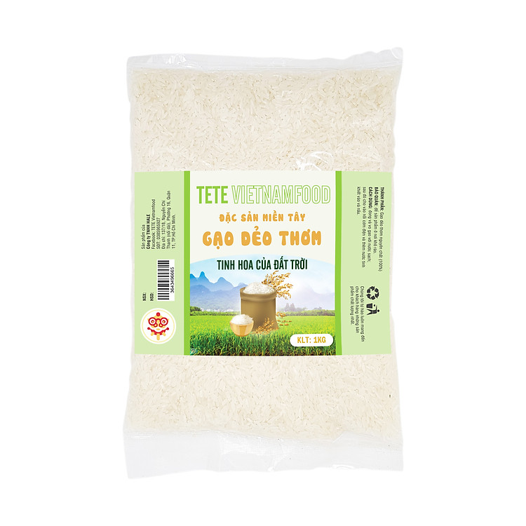 Gạo Dẻo Thơm Đặc Sản Miền Tây TETE 1kg