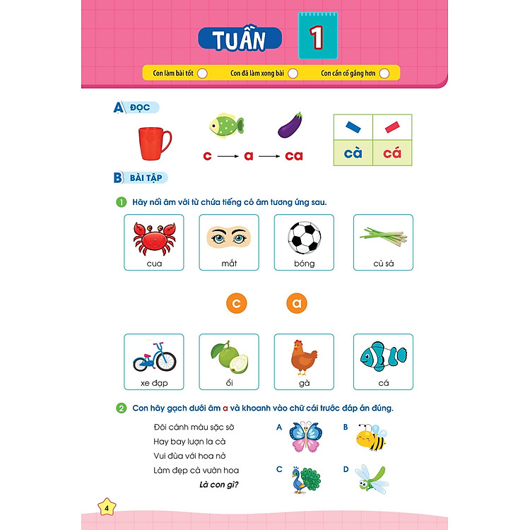 Phiếu Bài Tập Cuối Tuần Toán Và Tiếng Việt Lớp 1 - Ảnh 7