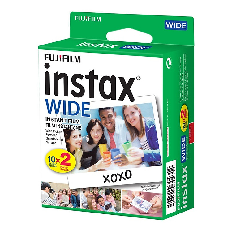 Film máy ảnh Instax Wide 20 tấm - Hàng nhập khẩu