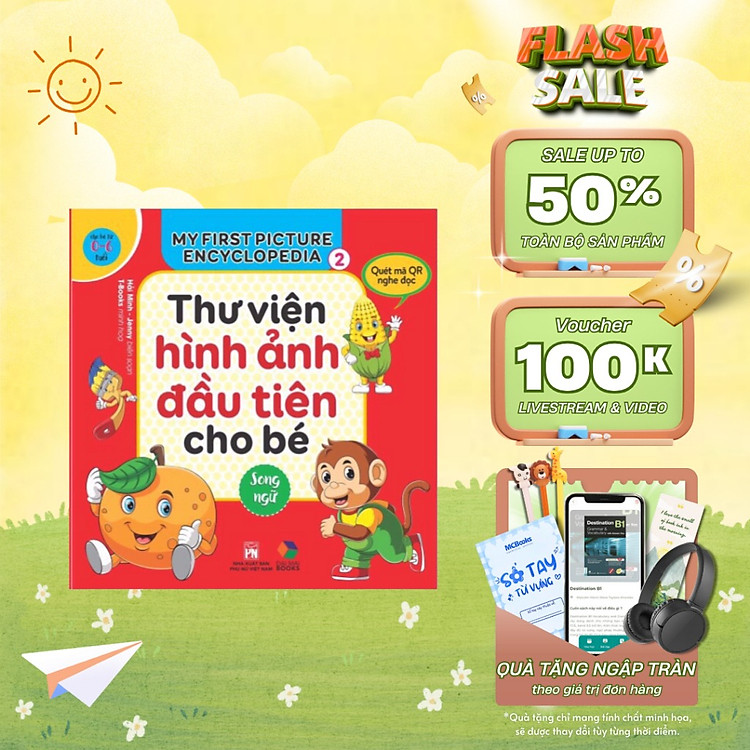 Sách - Combo hộp 8 cuốn ,Thư viện hình ảnh đầu tiên cho bé ( song ngữ ) tập 2  Mcbooks