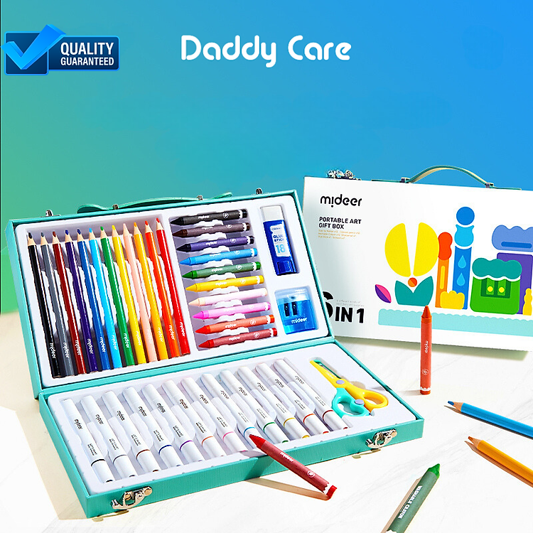 Bút màu Mideer Portable Art Gift Box (6 chi tiết)