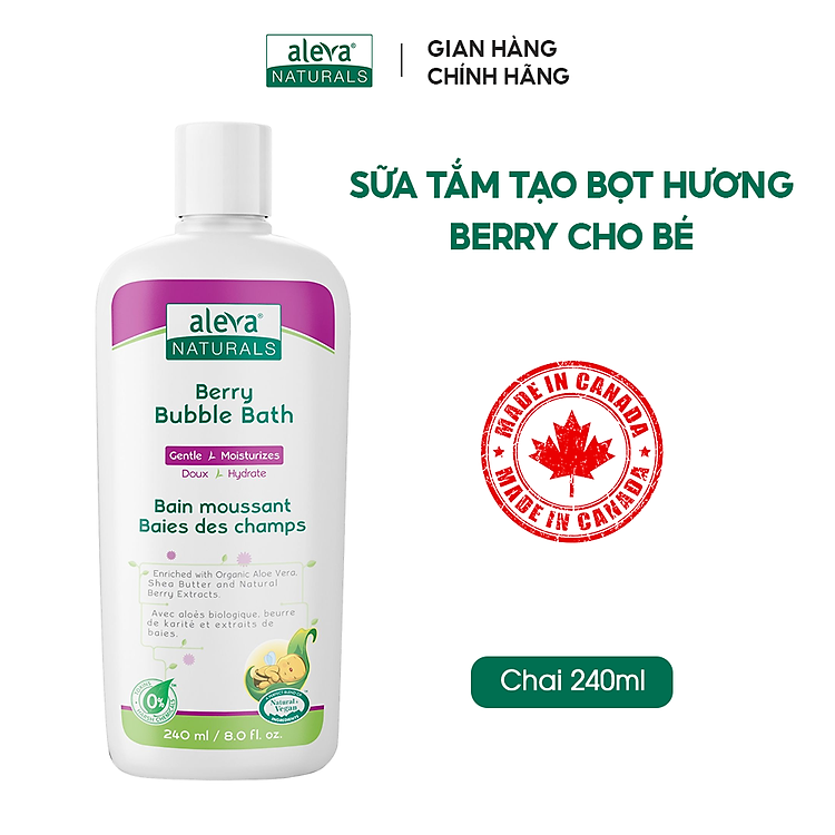 Mua tại Tiki: Sữa tắm tạo bọt cho bé Aleva 240ml Chính hãng, giá tốt