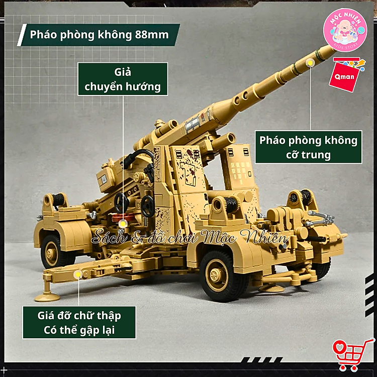 Mua Đồ chơi xếp hình Qman 21027 - Phòng không Chính hãng Giá tốt - Hình ảnh 5