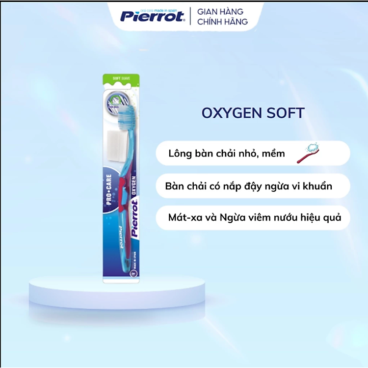 Bàn chải đánh răng Pierrot Oxygen Soft siêu mềm