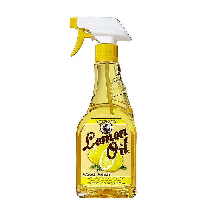 Nước lau sạch bóng đồ gỗ nội thất hương chanh Howard Lemon Oil