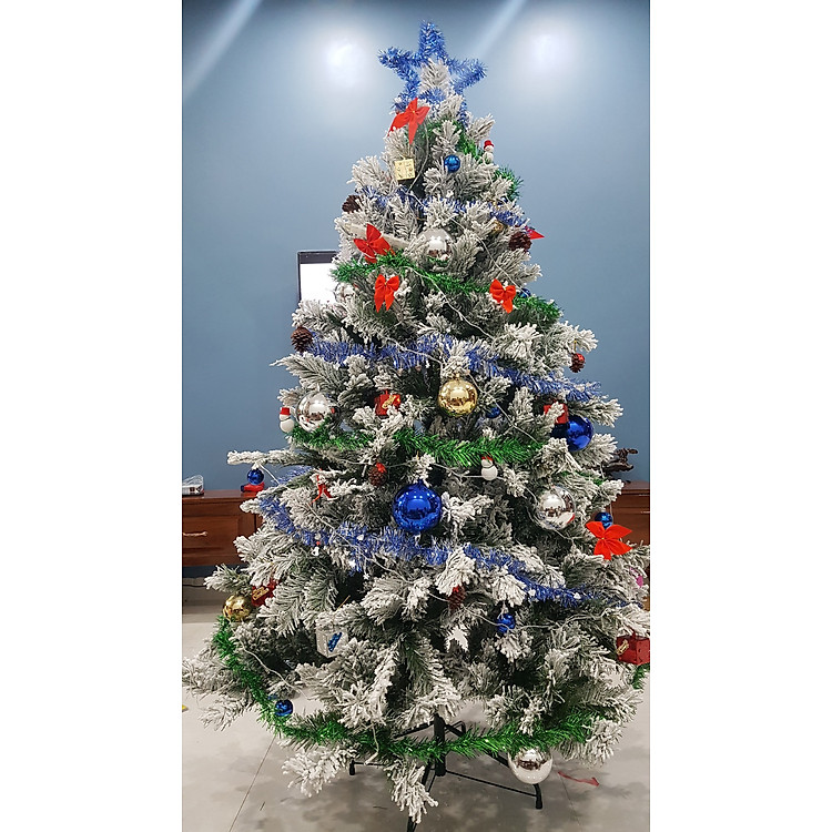 Cây thông Noel phủ tuyết cao 1m8 - Ảnh 3