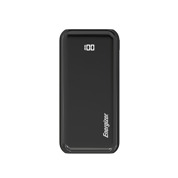 Sạc dự phòng Energizer 20.000 mAh/3.7V Li-Polymer - UE20011PQ - Hàng chính hãng - Đen