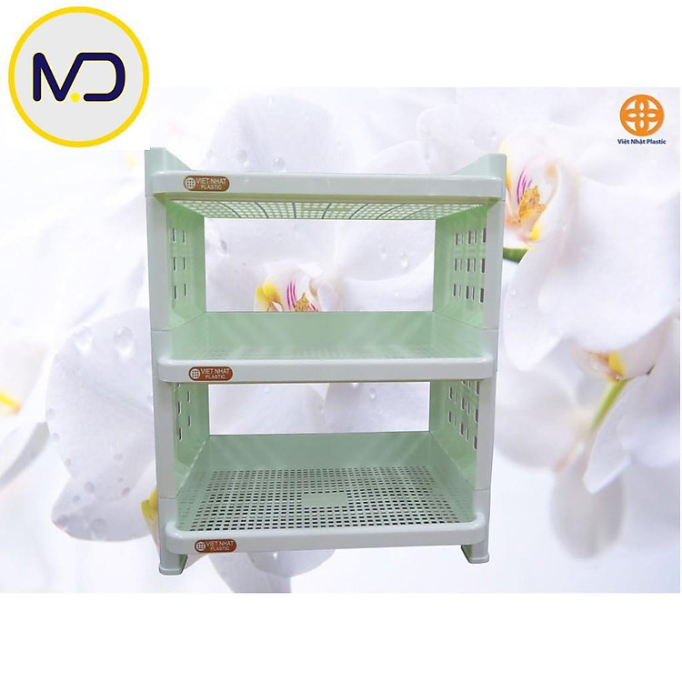 Kệ chén Việt Nhật 3 tầng chắc chắn - đồ dùng phòng ăn tiện lợi