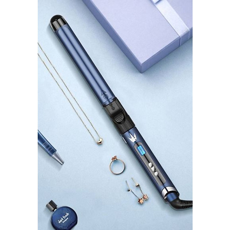 Máy Uốn Tóc trục dài lọn to Q5 LED cao cấp có 05 Mức Chỉnh Nhiệt Độ