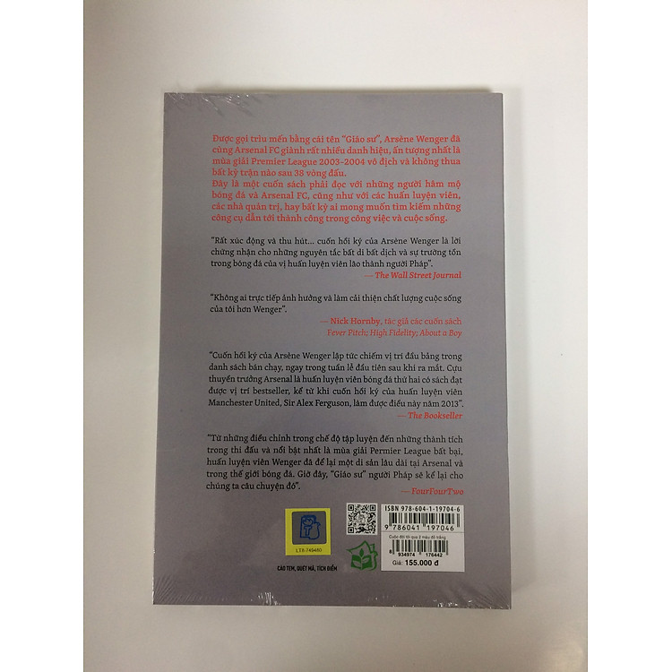 ARSÉNE WENGER - CUỘC ĐỜI TÔI QUA HAI MÀU ĐỎ - TRẮNG - Ảnh 2