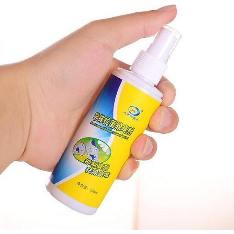COMBO Bình Xịt Khử Mùi Hôi Giày + Bình Lau Giày Dép, Túi Xách Đa Năng - TẶNG MÓC GIÀY