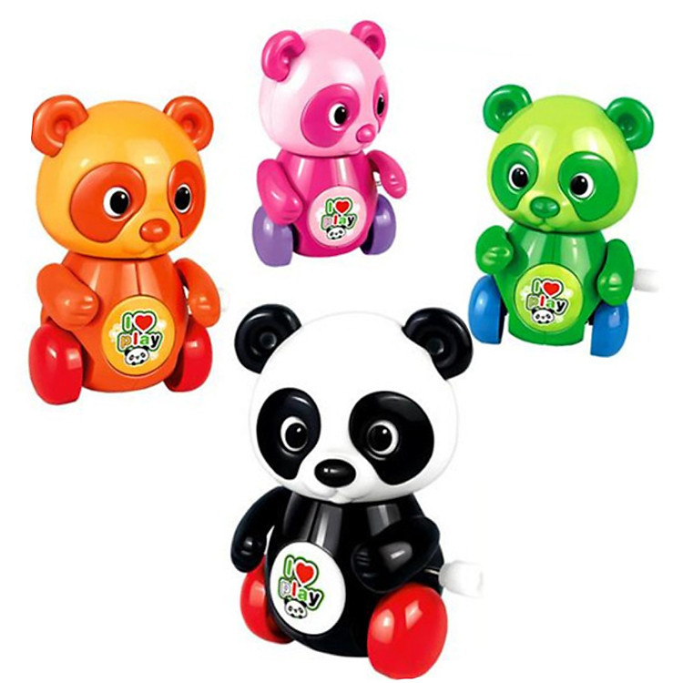 Xe Ô Tô Mô Hình Gấu Trúc Chạy Dây Cót (Bộ 4) - Ảnh 7