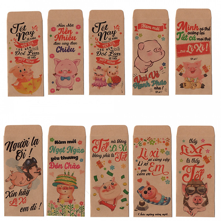 Bao lì xì tết kỷ hợi 2019