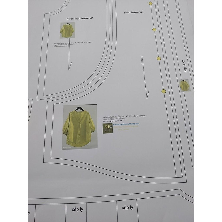 Rập giấy A0 mã 69 (BẢN VẼ) chân váy 360 - XL - Ảnh 4