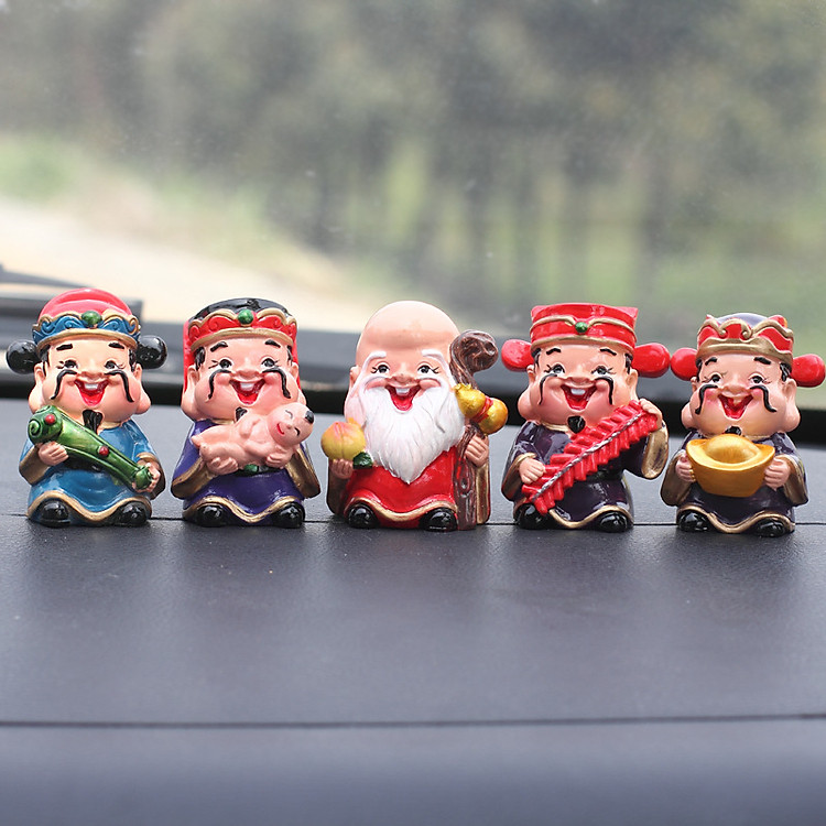 Bộ 5 Tượng Ngũ Thần Tài Lộc - Phúc - Lộc - Thọ - Tài - Hỷ