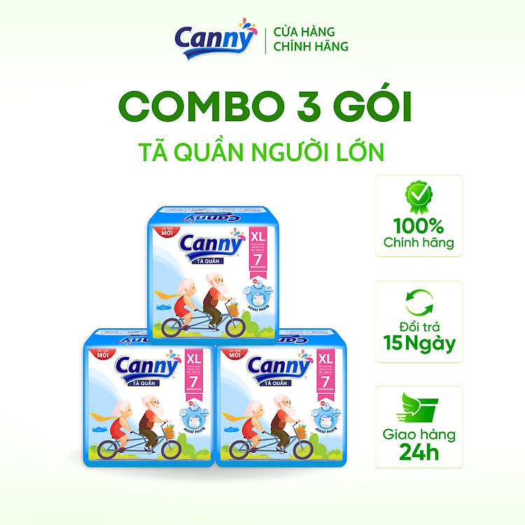 Mua Combo Tã Quần Người Lớn Canny XL7 Chính hãng Giá rẻ