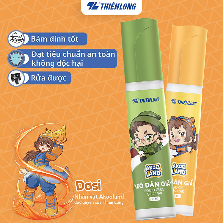 Keo dán giấy Akooland Liquid Glue Thiên Long G-024