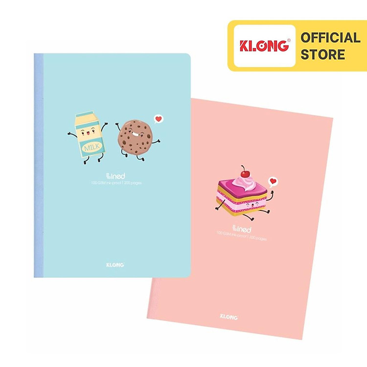 Vở kẻ ngang chấm may dán gáy KLONG B5 (200 trang)