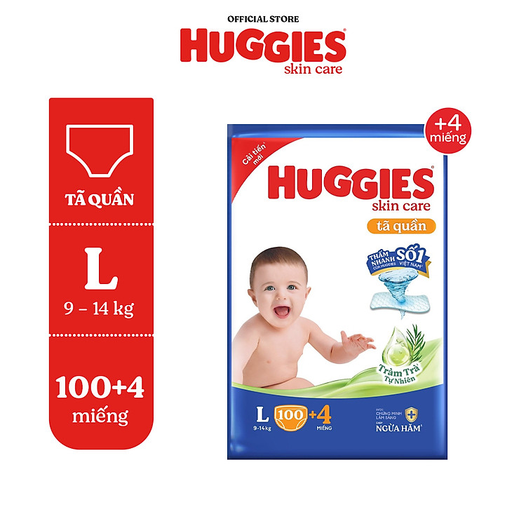 Tham Khảo tại ConCung: Tã quần Huggies Skincare Mega Jumbo , nhận ngay nhiều Ưu đãi