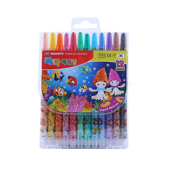 Bút Sáp Vặn Mungyo MTC-12 (12 màu)