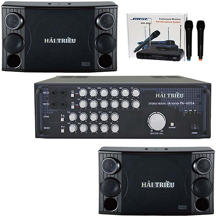 Dàn karaoke và nghe nhạc PA - 600A HẢI TRIỀU (HÀNG CHÍNH HÃNG)