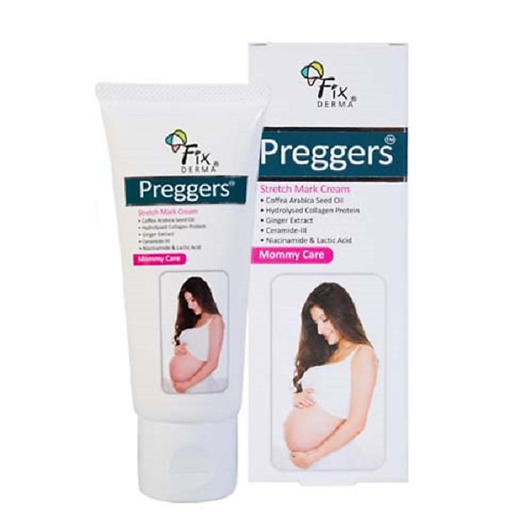Kem ngăn ngừa và làm mờ vết rạn da Fixderma Preggers Stretch Mark Cream (60g)