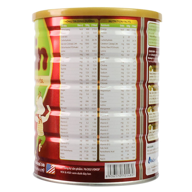 Sữa bột Vitadairy Colos Gain 1+ 800g Giá tốt - Hình ảnh 3