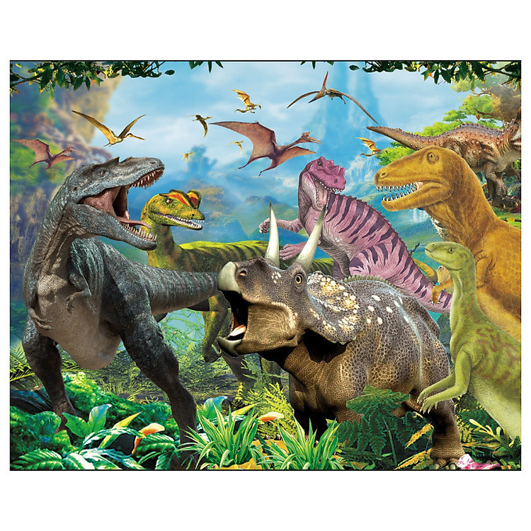 Tranh ghép gỗ 100 mảnh - Công viên khủng long - Jurassic Park