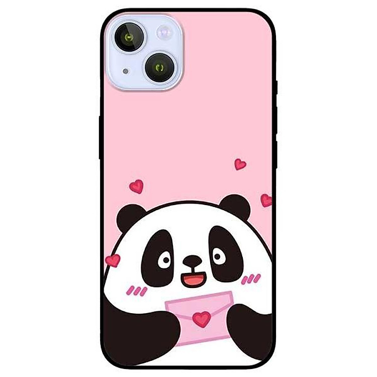 Ốp lưng dành cho Iphone 13 Mini - Iphone 13 - Iphone 13 Pro - Iphone 13 Pro Max - Panda Nền Hồng