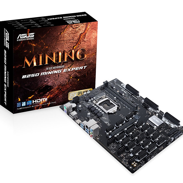 Bo Mạch Chủ Asus B250 Mining Expert - Hàng Chính Hãng