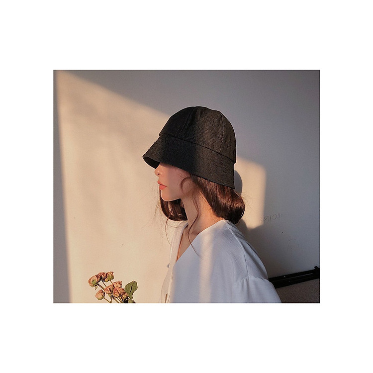 Nón bucket, mũ vành nam nữ trơn - N155.OBI