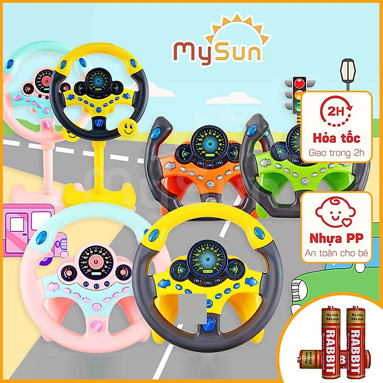 Vô lăng đồ chơi ô tô cho bé Chính hãng Ưu đãi - Hình ảnh 3
