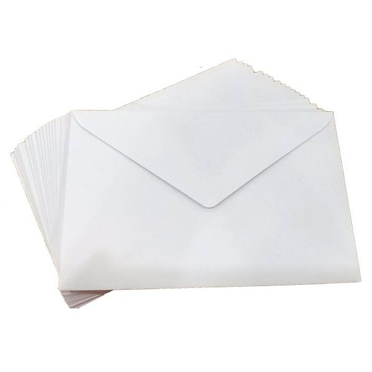 Bao Thư Toppoint Trắng Nắp Xéo Có Keo 10.8 x 16.5 cm (20 cái)