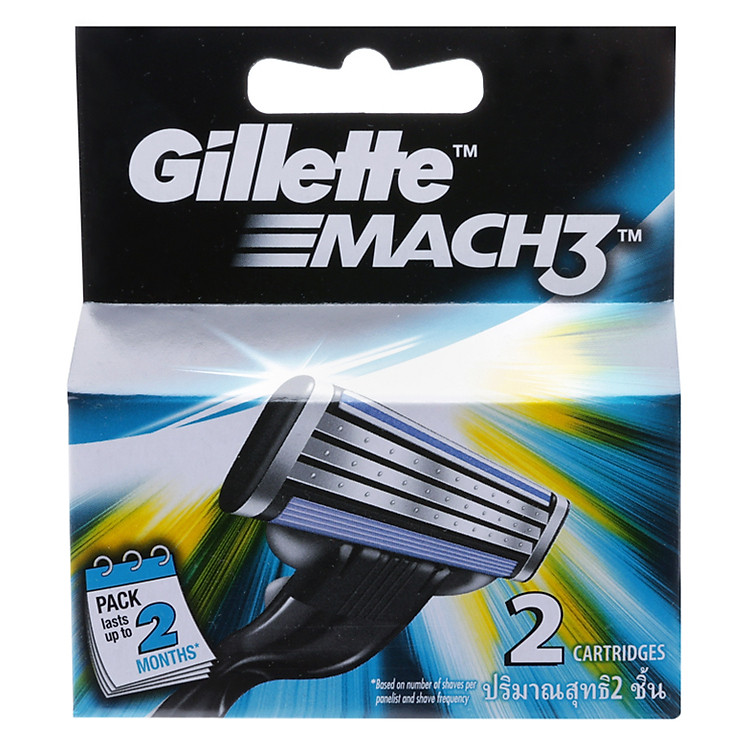 Hộp 2 Lưỡi Dao Cạo Gillete Mach 3