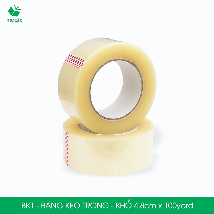 Băng Keo Đóng Thùng Hộp Carton (6 cuộn) - Ảnh 3