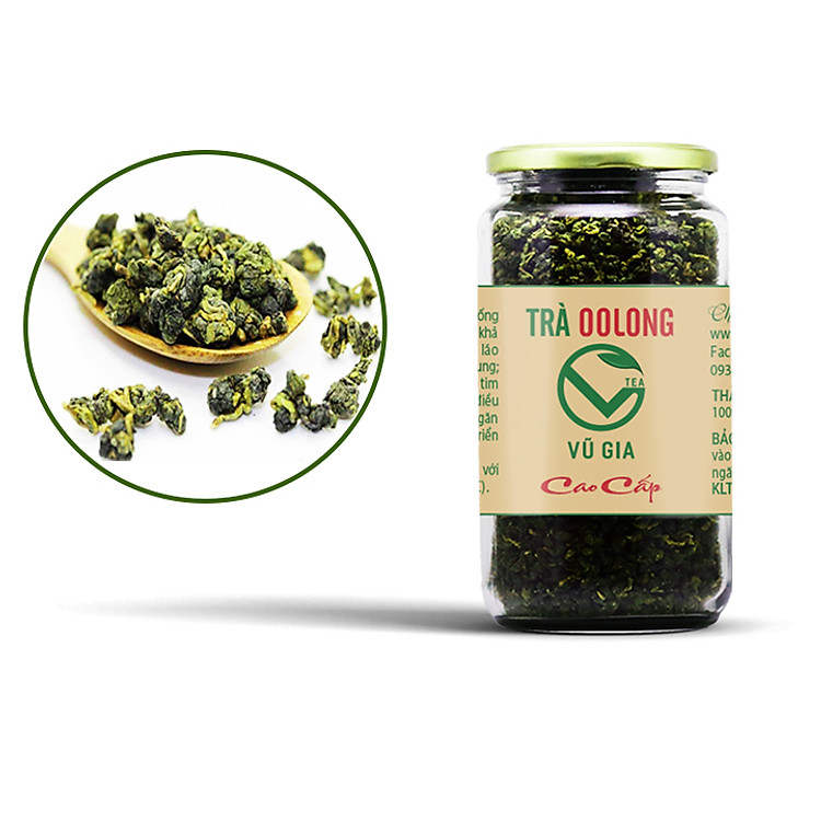 Trà Oolong (Ô Long/Olong) Cao Cấp Nguyên Chất Vũ Gia (85g/hũ)