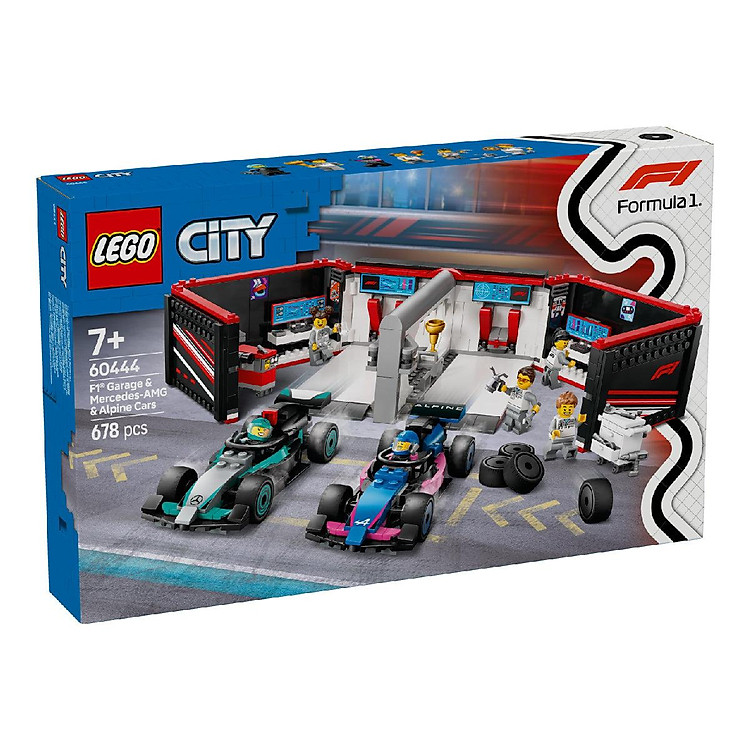 LEGO CITY 60444 Gara F1 678 chi tiết Chính hãng Tiết kiệm - Hình ảnh 2