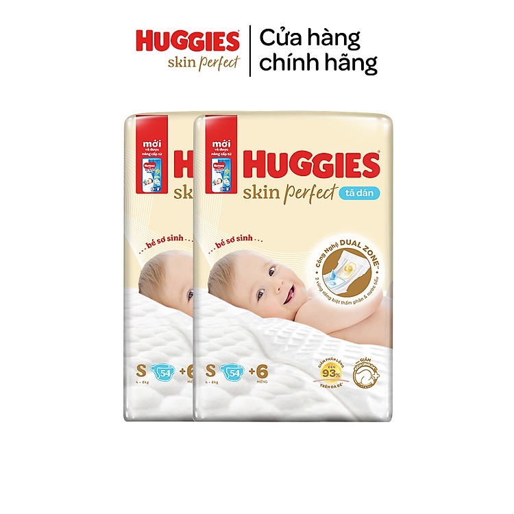 Combo 2 Tã dán sơ sinh Huggies Chính hãng Ưu đãi - Hình ảnh 3