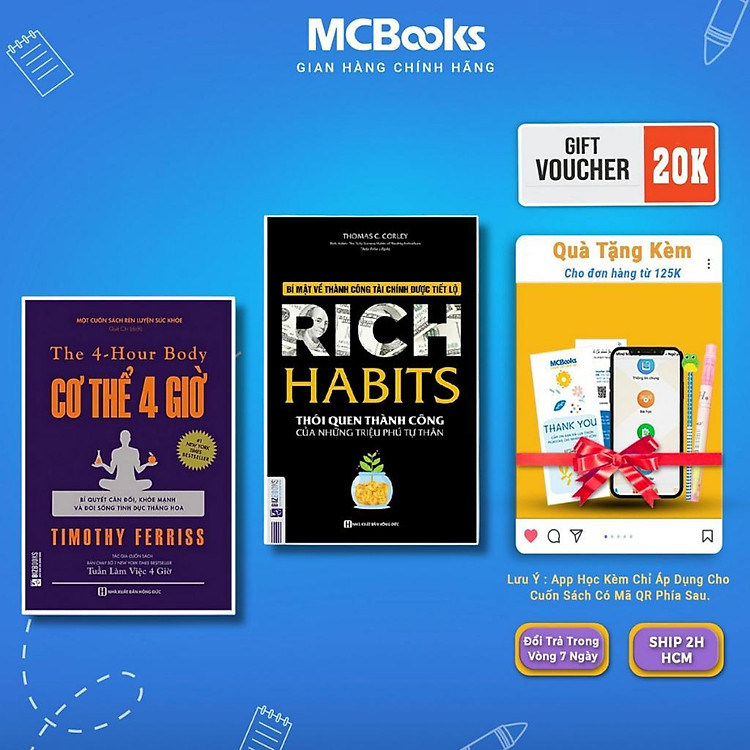 Cơ Thể 4 Giờ + Rich Habits – Thói Quen Thành Công Của Những Triệu Phú Tự Thân